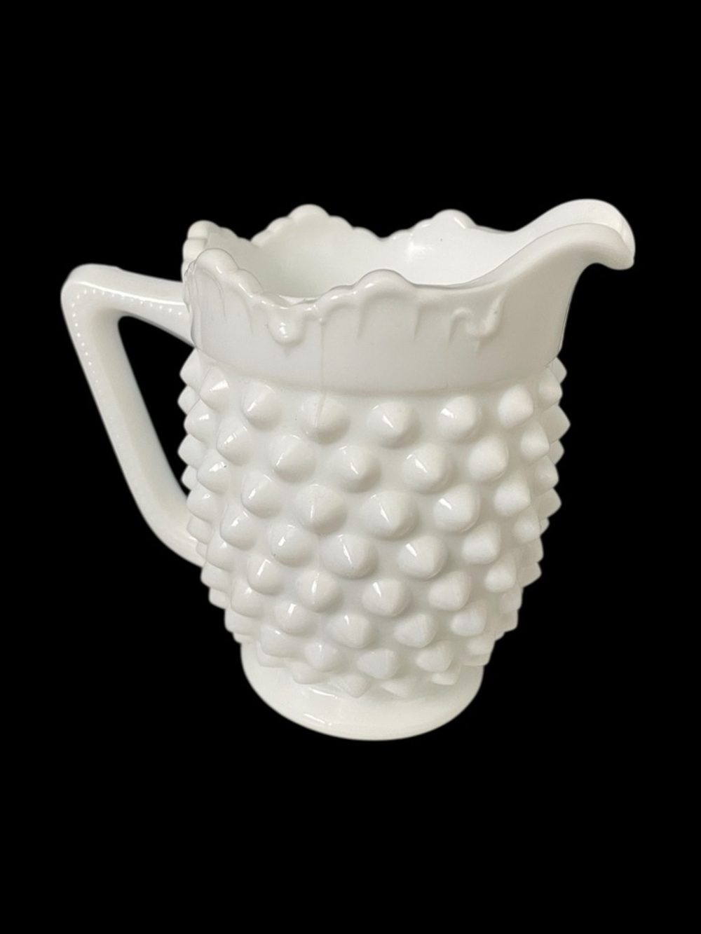 3/$30 Fenton White Hobnail Milk Glass Creamer Pitcher